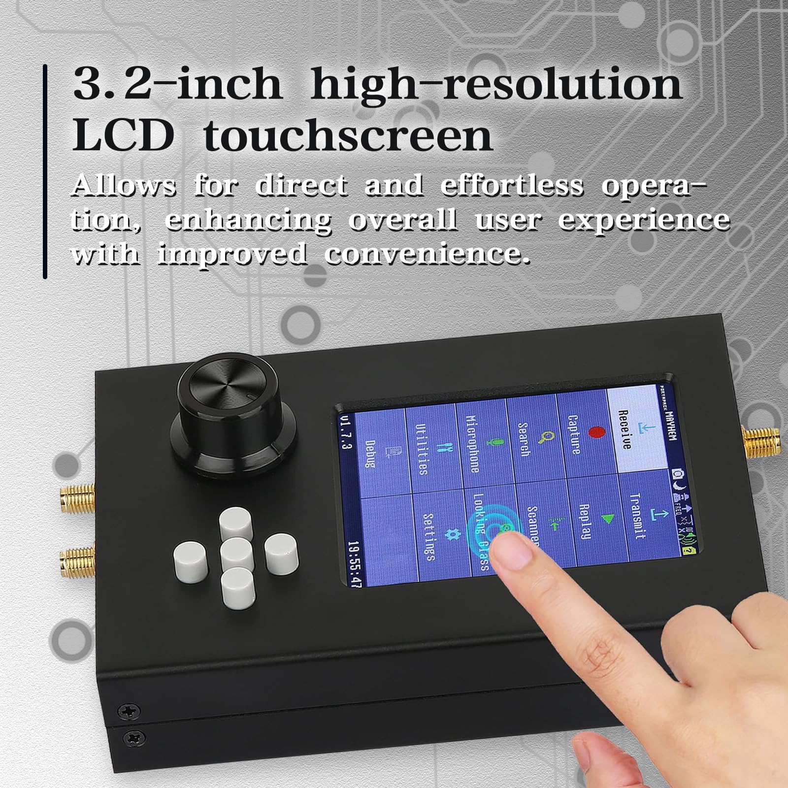 Amazon.com: PortaPack H2 Software Defined, hackrf one, 3.2